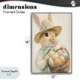 thumbnail image 4 of Stupell Industries Cottage Easter Egg Basket Rabbit Gray Framed Giclee Art, 12 x 18, by The Prints Vibe, 4 of 8