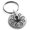 Silver, variant on Stainless Steel Legendary Kraken Engraved Small Medallion Circle Charm Keychain Keyring