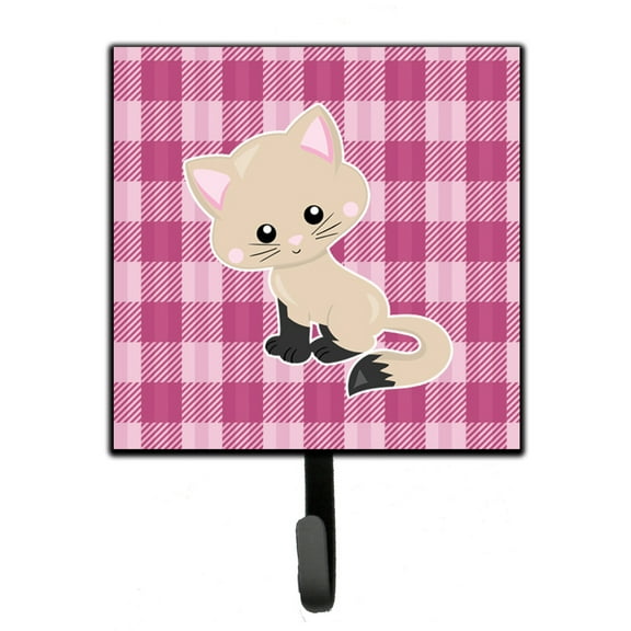 Kitten Cat on Pink Leash or Key Holder