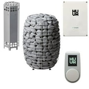 HUUM Hive 15 kw Sauna Heater with UKU WiFi in White - Sauna Stones & Air Tunnel Included