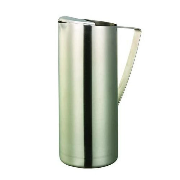 Service Ideas X7025BS Water Pitcher 64oz, Stainless Steel, Brushed