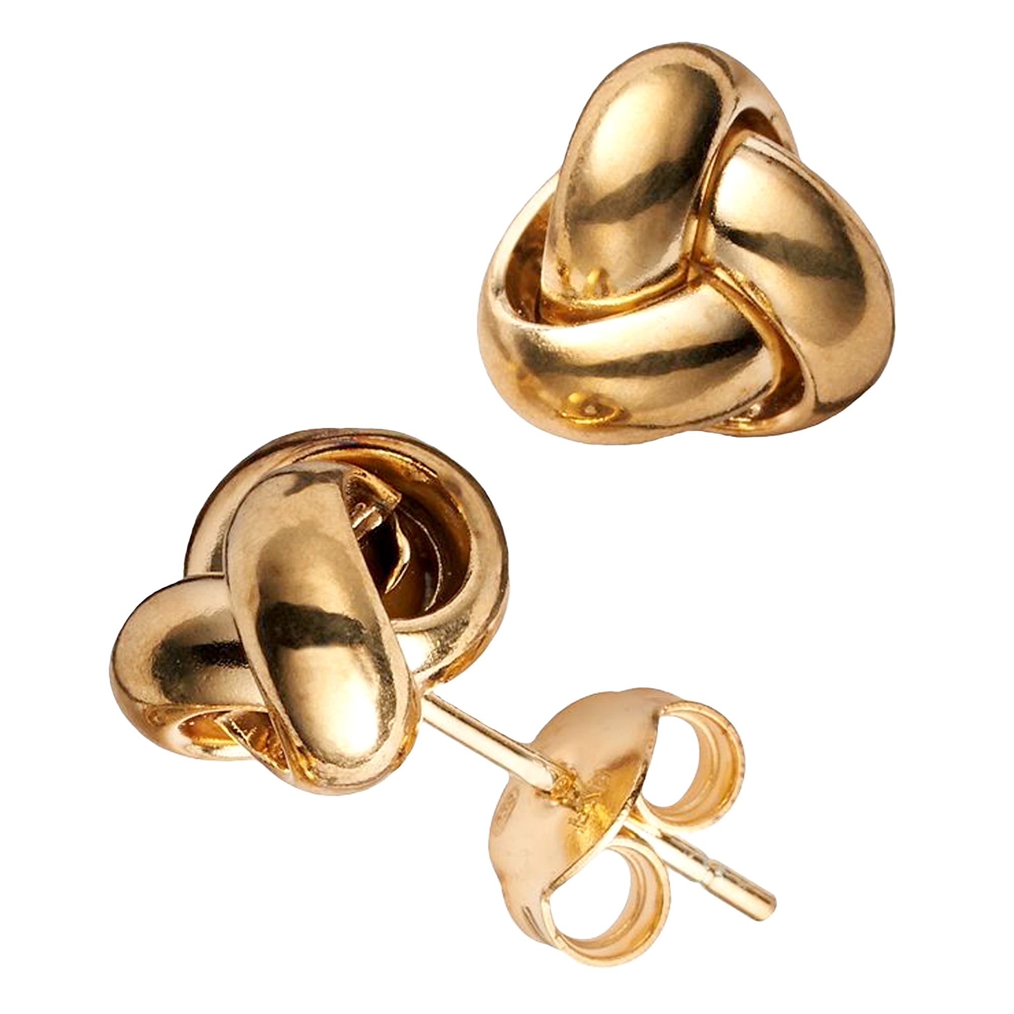 Jewelry Affairs - 10k Yellow Gold Love Knot Post Stud Earrings, 6mm