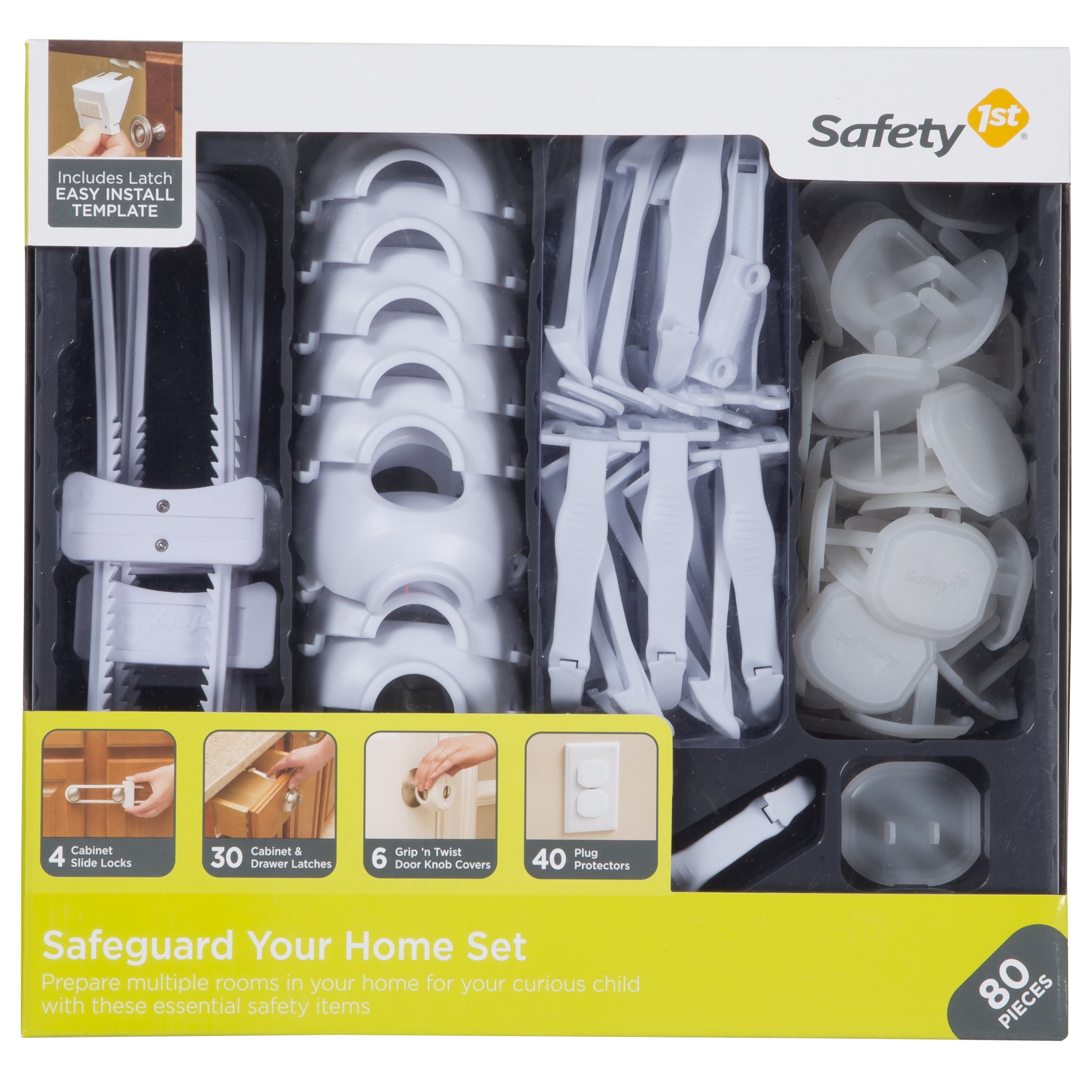 Safety 1st Home Safeguarding And Childproofing Set 80 Pcs White
