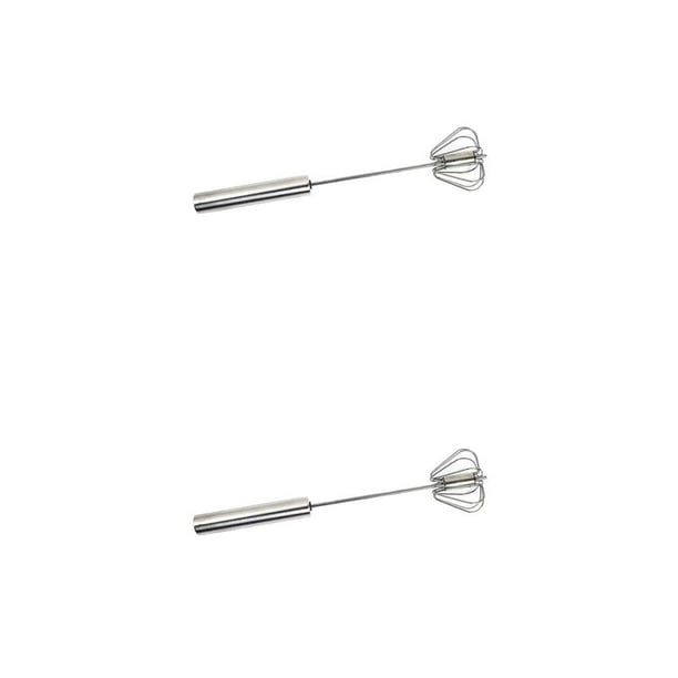 Matsuzay Batidor de huevos semiautomático, licuadora de acero inoxidable, Mini mezclador de crema, café, restaurante, suministros de batidor de cocina 10 pulgadas S 2piezas Matsuzay CBP485441