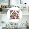 thumbnail image 5 of Christmas Joy Candy Gingerbread Theme Pillow Cover Set Supplies for Bed Home and Outdoor Car Sofa Living Room Christmas Decorations Square Pillowcase, 5 of 7