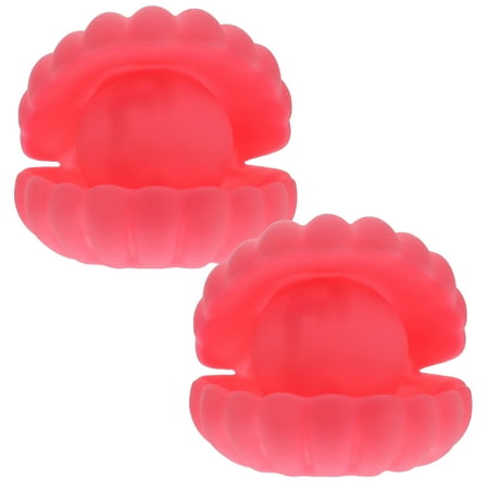

NUOLUX 2pcs Exquisite Night Lamp Shell Pearl Design Night Light for Dorm Bedroom