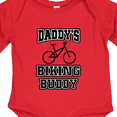 thumbnail image 4 of Inktastic Daddys Biking Buddy Boys or Girls Long Sleeve Baby Bodysuit, 4 of 5