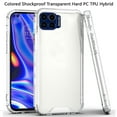 thumbnail image 6 of For Apple iPhone 16e Case, Clear Colored Shockproof Transparent Hard PC + Rubber TPU Hybrid Bumper Shell Slim Protective Phone Cover (Clear), 6 of 10