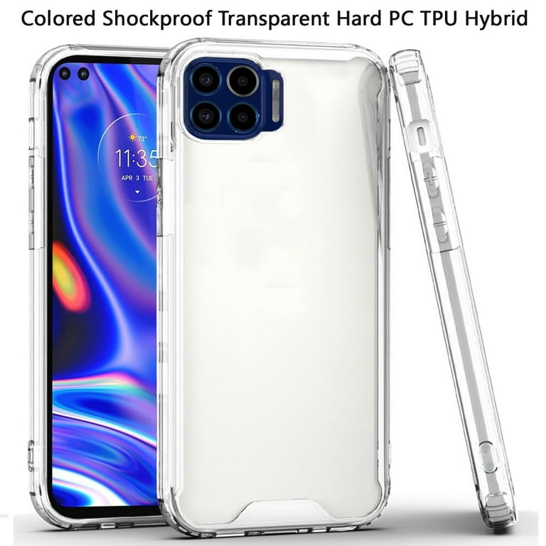 SEAHAI Trasparente Cover per Motorola Moto G84 5G, Rugged Custodia Full Body Antiurto Rigida PC Soft TPU Sottile Bumper Silicone Protettiva Case