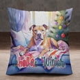 thumbnail image 2 of Watercolor Hello Winter Pitbull Chill Christmas Welcome Pillowcase Double Sided Terrier Dog Lover Pillow Case Covers - 00016, 2 of 3