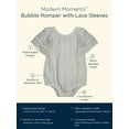 thumbnail image 6 of Modern Moments By Gerber Baby Girl Cotton Romper with Lace Sleeves, Sizes 0/3 Months - 24 Months, 6 of 7