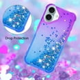 thumbnail image 4 of Funda para iPhone 16 Plus Transparente con Brillos Carcasa Protectora Antigolpes con Glitter Brillante, 4 of 5