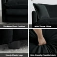 thumbnail image 4 of LUCKHAO 146“/111.5" Oversized Modular Sectional Sofa Cloud Couch for Living Room, Modern Chenille Large L/U Shaped Couch, Comfy Deep Seat Couch with Movable Ottoman, DIY Combination, 4 of 7