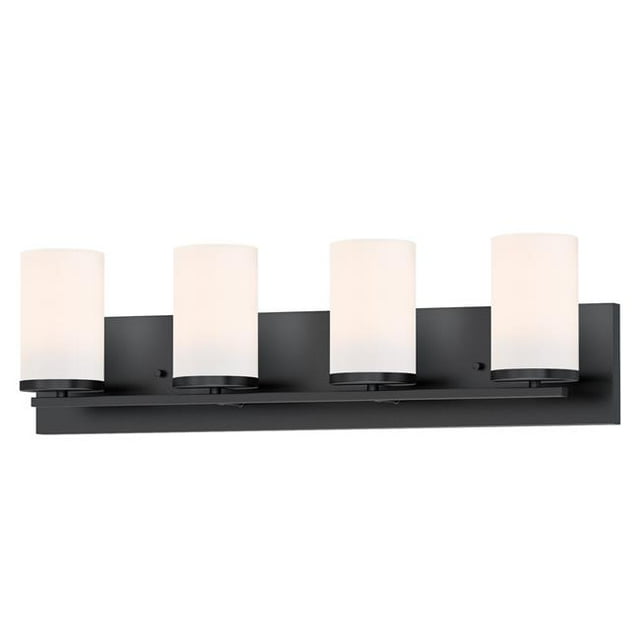 Lateral 10284SWBK 5 in. 4-Light Bath Vanity, Black
