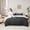 Black, variant on Manfei Orange Bedding Twin Size,Silver Ombre Comforter Sets with Sheets,Modern Aesthetic Art Bedding Sets Twin Size,Breathable Room Decoration Reversible,7pcs