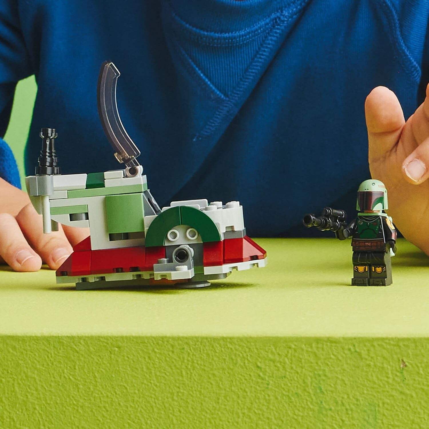 Open Box LEGO Star Wars Boba Fett'S Starship Microfighter 75344, Building Toy Vehicle with Adjustable Wings and Flick Shooters, the Mandalorian Set for Kids