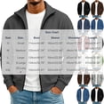 thumbnail image 3 of TRUNZI Men's Zip Up Jackets Long Sleeves Stand Collar Casual Daily Outdoor Lightweight Jackets with Pockets,Brown,Size S, 3 of 9