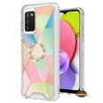 thumbnail image 5 of For Samsung Galaxy S24 5G Fashion Design Pattern Hybrid Ring Kickstand Bling Diamond Hard PC TPU Protective Phone Case Cover by Xpression - Purple Marble Rhombic, 5 of 9