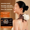 thumbnail image 5 of LUVCLS Mini Portable Neck and Shoulder Massager with Heat, Wireless 2000mAh Rechargeable Deep Kneading Trapezius Muscle Relief, Auto Shut-Off Therapy, 5 of 5