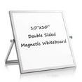 thumbnail image 3 of Rongfmy Tableau, Tableau Blanc de Bureau Double Face avec Support, Tableau Blanc Portatif en Aluminium, 25x25 cm, 3 of 9