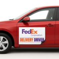 thumbnail image 1 of Feddex Deliivery Driver Car Magnet Sign by DC | Flexible Car Magnetic Sheets with Adhesive Backing | 12"x18" Bumper Magnet Sticker for Vehicles, Trucks & Business Advertising Signs 2 PC | USA Made, 1 of 7
