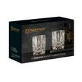 thumbnail image 4 of Nachtmann Noblesse 10.4-ounce Whiskey Glasses (Set of 2) - 4" Crystal Bourbon Tumblers with Diamond Detailing, Dishwasher Safe Barware for Drinks & Cocktails - Modern Bar Collection & Gift (Taupe), 4 of 7