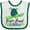 White and Green, variant on Inktastic Miami Beach, Florida Happy Sea Turtle Boys or Girls Baby Bib