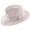 White, variant on Imperial Camel Center Dent Wool Felt Fedora Hat, 100% Australian Wool,Grosgrain Ribbon Band  with Logo Pin – Stylish & Versatile