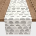 thumbnail image 2 of Creative Products Abstract Half Circles Gray 5 16 x 90 Poly Twill Table Runner, 2 of 3