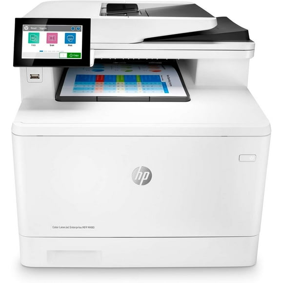 HP Color LaserJet Enterprise M480f Multifunction Duplex Printer (3QA55A) white