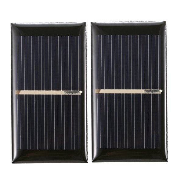 Labymos 2PCS 0.28W 2V Mini Solar Panel Polycrystalline Silicon Small Solar Cell DIY Waterproof Camping