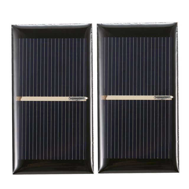 Yeacher 2PCS 0.28W 2V Mini Solar Panel Polycrystalline Silicon Small Solar Cell DIY Waterproof Camping Portable Power Solar Panel Compatible for Toys Light Lamp Fan Pump