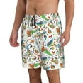 thumbnail image 2 of Cauagu Sea Animals 1 Print Men's Swim Trunks,Hawaiian Bathing Suit Swimsuits Beach Shorts with Pockets for Men Quick Dry Swimming Board Shorts-Medium, 2 of 6
