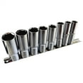 thumbnail image 2 of 1/2" Drive Deep Metric Sockets 13mm - 24mm 6 sided on Rail 8pc By Bergen AU054, 2 of 3