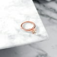 thumbnail image 4 of Gem Stone King 1.18 Ct Round Peach Morganite 18K Rose Gold Plated Silver Ring (Size 9), 4 of 4