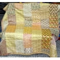 thumbnail image 5 of Marusthali Indian Silk Patchwork Kantha Quilts Handmade Twin Quilt with Pillow Cover Silk Sari Kantha Quilted Quilt Cover Old Bohemian Vintage Patola Quilt, 5 of 6