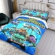 thumbnail image 3 of Ruedas Monstruo Poderosas Conjunto de sábanas temático, trío de piezas, cómodo y amigable con la piel, diseño único, regalo de decoración para el hogar para familiares, amigos y fans,173cm *218cm, 3 of 6