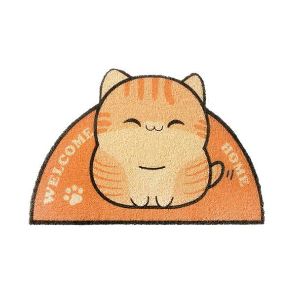 Tapete impermeable para gatos, mantel individual, antideslizante, comedero, inodoro, caja de arena, bandeja de arena. Naranja