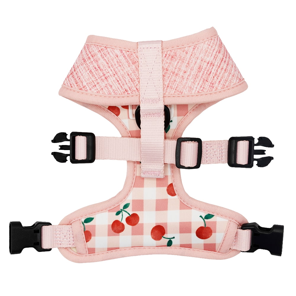 Sassy Woof Comfort Dual-Clip Reversible Dog Harness - Cherry Cute, Extra Small
