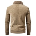 thumbnail image 3 of Men's Heavyweight Winter Multi-Pocket Casual Jacket with Faux Fur Collar Zipper Coat, Stylish Outerwear for Cold Weather, 3 of 14