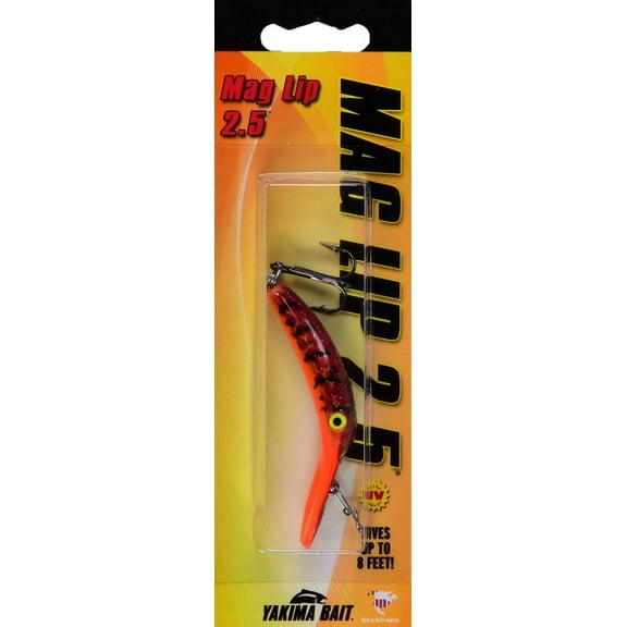 Yakima Bait Worden's Mag Lip 2.5" Fishing Lure, Rusty Crawdad, 0.125 oz., 9561U RUCR