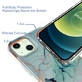 thumbnail image 3 of iPhone 13 Case,Dteck Shockproof Rubber Marble Pattern Bling Glitter Cover Lightweight Protective Back Phone Case for Apple iPhone 13 6.1-inch,#06, 3 of 6