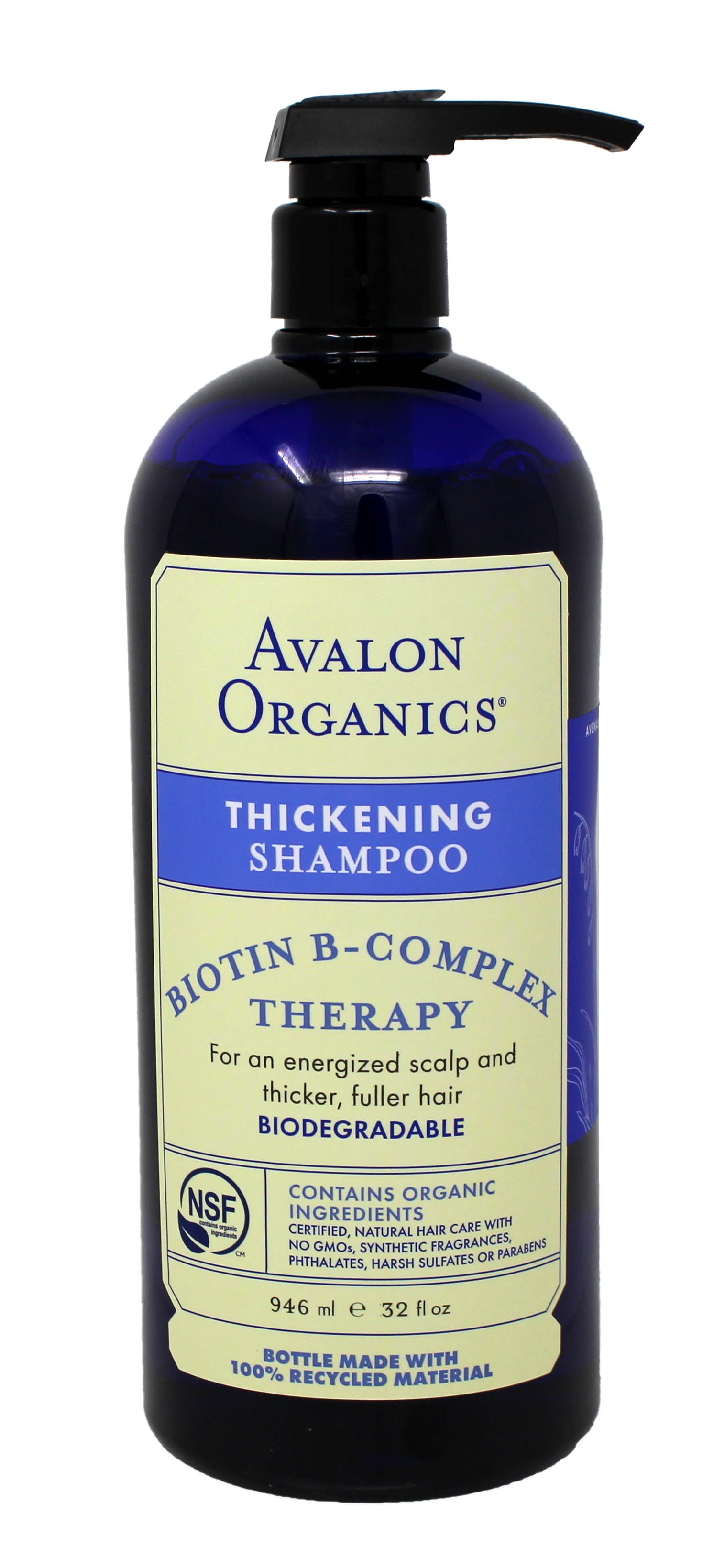 mikrocomputer fejre Målestok Avalon Organics Biotin B-Complex Thickening Therapy Shampoo, 32 oz -  Walmart.com