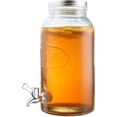 thumbnail image 3 of Royalty Art Mason Jar Drink Dispenser with Spigot 1 Gallon Tea, Juice, and Beverage Server, Thick Borosilicate Glass, Screw On Lid, Leak Resistant and Dishwasher Safe, 3 of 4