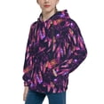 thumbnail image 2 of Lsque Purple Dreamcatcher Patten Youth Hoodie Sweatshirt Pullover with Kangaroo Pocket Boys and Girls Hoodie Warm Hoodie for Kids-Large, 2 of 6