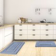 thumbnail image 1 of PiccoCasa Memory Cotton Bath Kitchen  Bathroom  Mat Pad Carpet Rug Doormat 2 in 1 Blue, 1 of 9