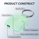 thumbnail image 3 of Cargador portátil HUOTO para Apple Watch inalámbrico de 1200 mAh, color verde, 3 of 8