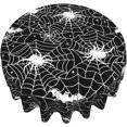 thumbnail image 5 of Halloween Tablecloth Black Spider Web Tablecloth Washable Reusable Round Tablecloth 60 Inch Home Parties Holiday Party Dinner Kitchen Dining Table Decor, 5 of 6
