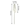 thumbnail image 3 of Efavormart 2PCS 40" Tall White Silk Orchid Stems Artificial Flower Stem Real Touch Flower For Wedding Decorations, 3 of 11
