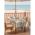 thumbnail image 2 of Outdoor Tablecloth with Umbrella Hole for Patio/Picnic/Party/Camping, Brown Ombre Waterproof Table Cloth Rectangle Table Cover Washable, Modern Moire Abstract Art Aesthetics (60"x 120"), 2 of 9